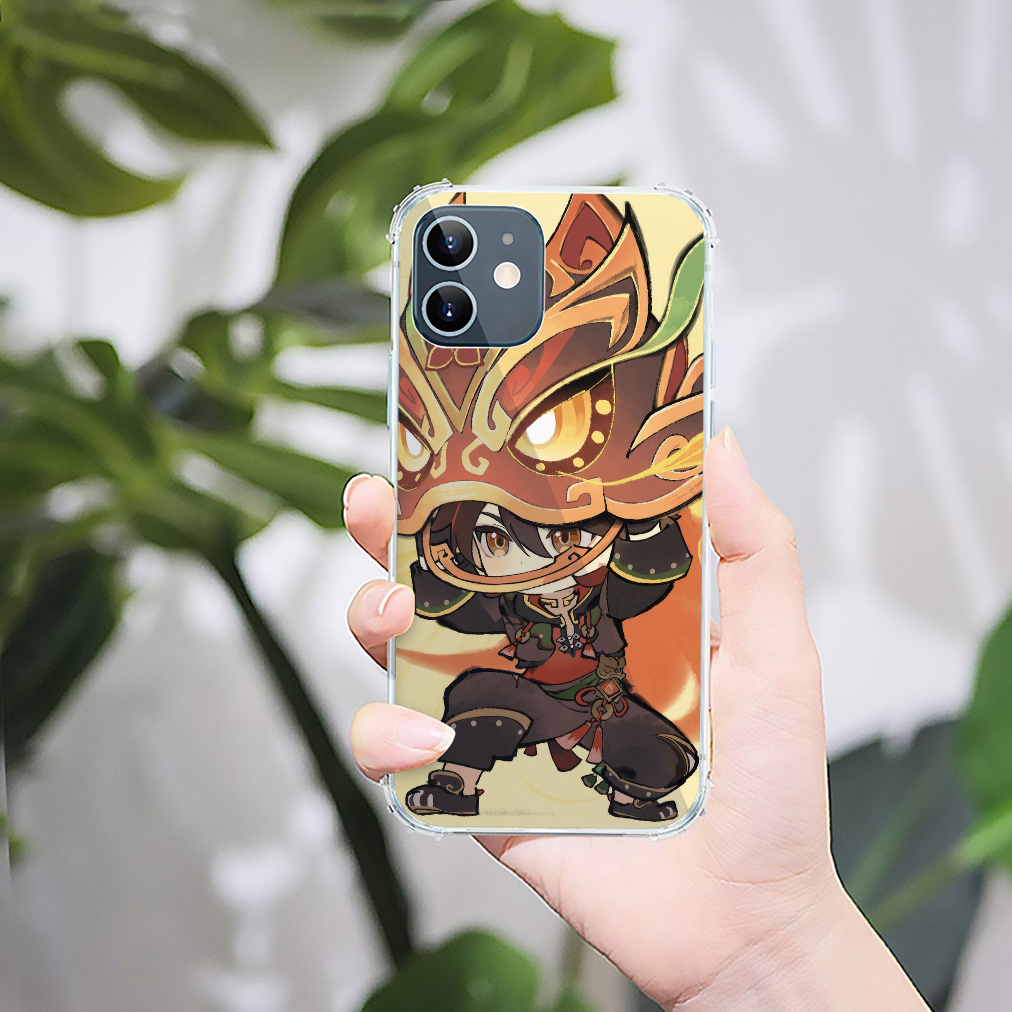 げんし神 genshin 【iPhone 12シリーズ対応】透明スマホケース（クリアソフトケース）